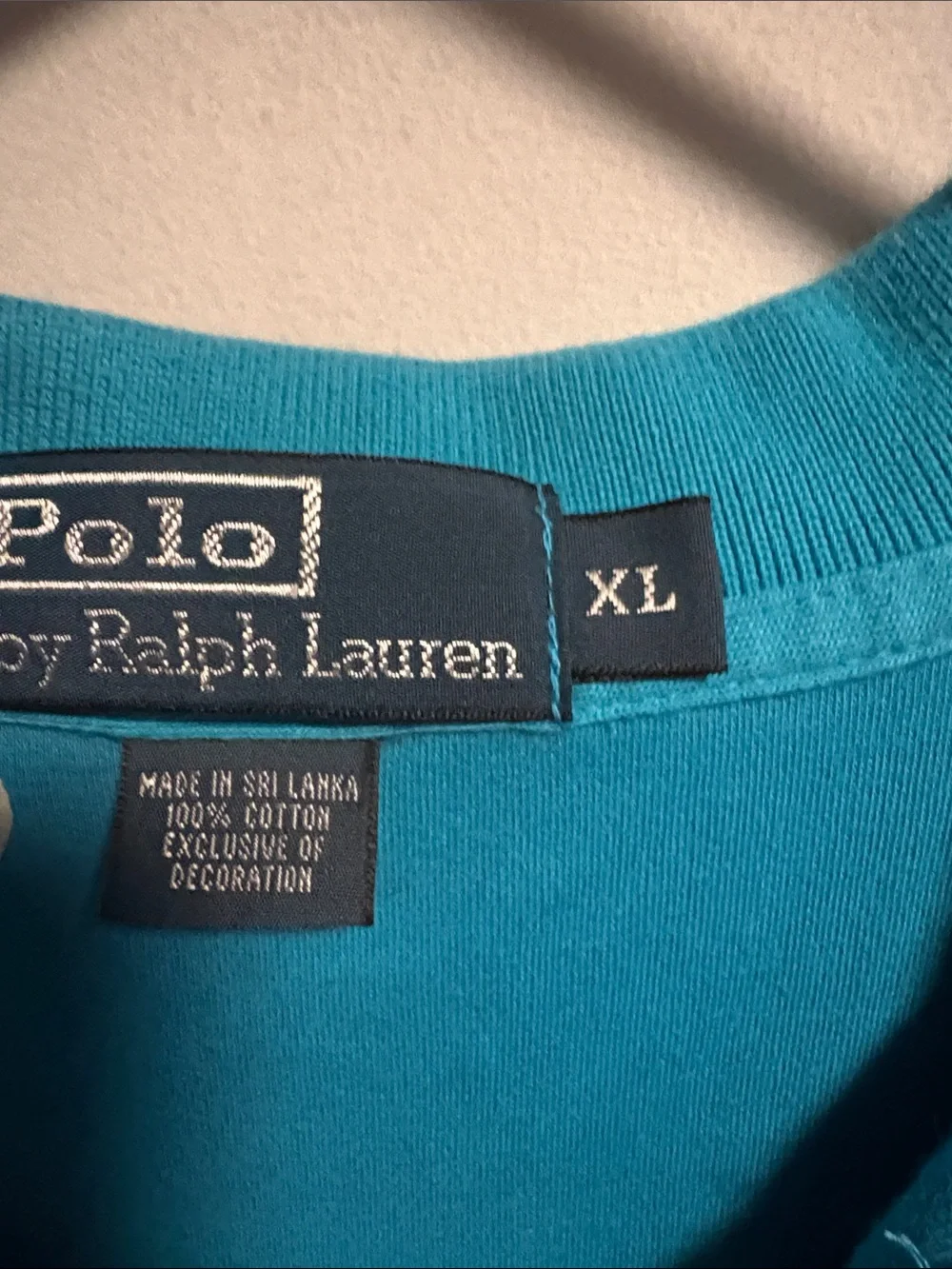 Polo by Ralph Lauren Men's Bright Turquoise Polo with Pink Pony